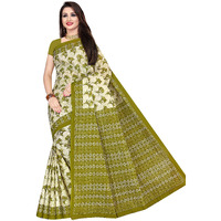 Tamaira Fashion Women's Plain Cotton Saree (1338_Green)