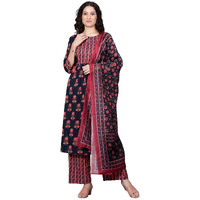 Idalia Multicolour Floral Printed Kurta Set With Dupatta