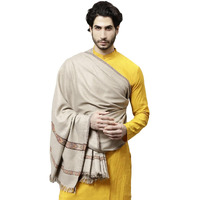 Weavers Villa Men's Kullu Design Wool Blend Lohi/Shawl, 120Cm X 240Cm