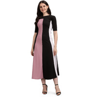 Purvaja Women's Corduroy Empire Waist Maxi Casual Dress (Lucy-366-Lv-Bl-S_Light Violet