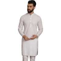 Sojanya (Since 1958 Ethnic Motifs Embroidered Thread Work Pure Cotton White Straight Only Kurta
