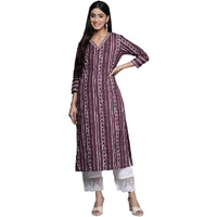 Varanga Women's Cotton Kurta (Vkur1106_Purple