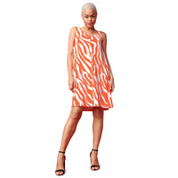 Purvaja Womens Tank Above Knee Length Dress (Wini-053-Stuffy_Orange_Xx-Large)