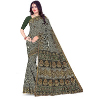 Tamaira Fashion Women's Plain Weave Pure Cotton Saree Without Blouse Piece(11142_Sage Green)