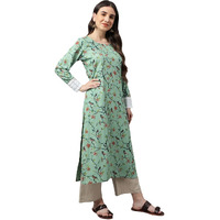 Idalia Multicolour Bird Print Rayon Kurta