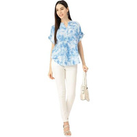Patlani Women's Letest Design Digital Print Rayon Full Stitched Top.