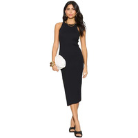 Toochki Dress For Women | Dresses For Women Dress | Black Bodycon Dress | Midi Length Dress | Lycra Bodycon Dress | One Piece Dress | Lycra Dress