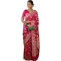 Sugathari Women's Banarasi Saree Pure Kanjivaram Silk Saree Soft New Ladies 2025 Design Wear Pattu Sarees Latest Sadi Party Sari Collections With Blouse Piece (San Pari-222-Rani)