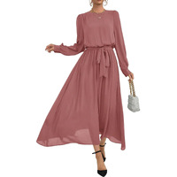 Litzo Western Dresses For Women (L-15-M) Pink