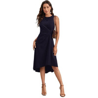 Oomph! Women's Western & Fusion Wear Stetchable Party Dress For Women, Blue - Md976