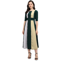 Purvaja Women's Corduroy Empire Waist Maxi Cocktail Dress (Lucy-025-Ly-Gn-L_Green