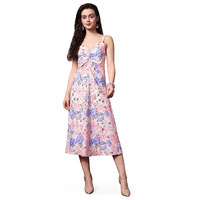 Purvaja Womens Fit & Flare Knee Length Dress (Wini-061-Cactus_Pink_Xx-Large)
