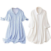 Leriya Fashion Rayon Women Above The Knee Western Dress (Lf-Wd1099&Wd1143_White&Blue