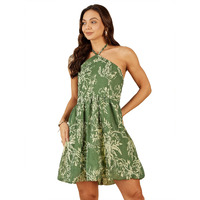 Rare Women's Chiffon A-Line Above The Knee Dress (Ep8084_Olive