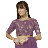 Oomph! Readymade Blouse For Women, Brocade, Boat Neck, Rbbl505