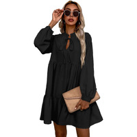 Rare Women's Regular Fit Dress (Ep8027_Black S)