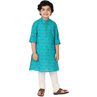 Fabindia Kids Plain Churidar Cotton_6-8Y Natural