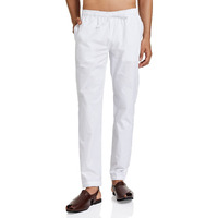 See Designs White Cotton Regular Fit Pyjamas N Elasticated Waistband_Sdpj100Xs