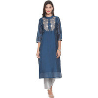 Varanga Women's Silk Straight Salwar Suit Set (Var2195129_Pz2195180_Teal_Small)