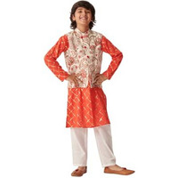 Pspeaches Boys Printed Regular Kurta With Pyjamas (4-5Years)