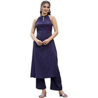 Varanga Women's Silk Blend Regular Kurta