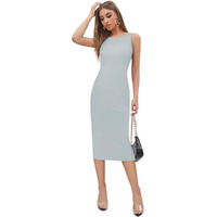 Toochki Dress For Women | Dresses For Women Dress | Bodycon Dress | Sky Blue Bodycon Dress | Midi Length Dress | Lycra Bodycon Dress | One Piece Dress