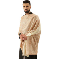 Pashmoda Men Dastaan Jamawar Kashmiri Luxury Shawl Size: 101X203 Cm, Beige Color