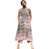 Leriya Fashion Rayon Kurta Set For Women | Women Kurta | Women Kurta Sets Kurtis | Women Kurta Pant Set | Women Kurta Pant Set Women Kurti Set With Pant (Large, White)