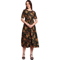 Preneum Women's Rayon A-Line Knee-Length Dress (Gown$Parent-1_Green_M)
