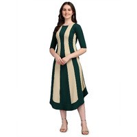 Purvaja Women's Corduroy Empire Waist Maxi Dress (Lucy-529-Lo-Gn-Xxl_Green