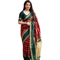Shiv Textiles Women's Kanjivaram Silk Saree Banarasi Silk Sarees For Women With Blouse Piece.(Saree-Kp-5051-Maroon)