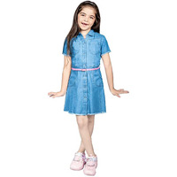 Naughty Ninos Blue Cotton Denim Shirt Dress(Nn00896Drs-1112)