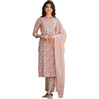 Fabnex Cotton Blend Regular Women Kurta Set (K-52-Pink-2Xl_Pink