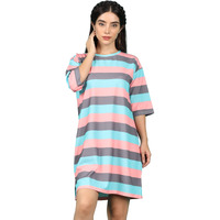 Greciilooks Western Dresses For Women | Short A-Line Dress For Girls | Midi Dress For Women Dress For Women (Turquoise_Small)