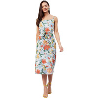 Rare Women Casual Multi Colour Midi Floral Dress