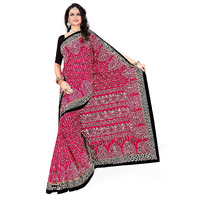 Tamaira Fashion Women's Plain Weave Pure Cotton Saree Without Blouse Piece(11232_Pink)