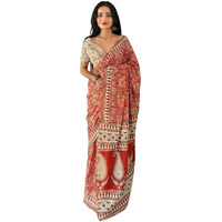 Shiv Textiles Cotton Printed Saree For Women.(Smc-St-240-Red)