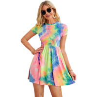 Om Sai Latest Creation Western Dresses For Women | Short A-Line Dress For Girls | Maxi Dress For Women(Green_L) (Large, Multi)