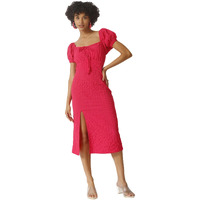 Campus Sutra Women Stylish Casual Midi Dresses Red