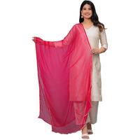 Stylum Women's Solid Nazmeen Dupatta (Duppinknaaz_Pink)