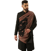 Pashmoda Men Jamawar Kashmiri Luxury Shawl, Size: 101X203 Cm, Mustard Color