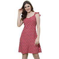 Oomph! Women's Western & Fusion Wear Western Dresses For Women Red - Md549
