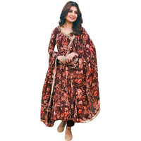 Greciilooks Women's Rayon Regular Kurta Set (Gl-W.Kurta Set-K2766&P188&D126_Red_3Xl)