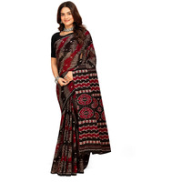 Tamaira Fashion Women's Printed Pure Cotton Mulmul Saree Without Blouse Piece(11538_Grey&Black)