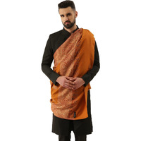 Pashmoda Men Jamawar Kashmiri Luxury Shawl, Size: 101X203 Cm, Mustard Color