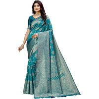 Shasmi Women's Banarasi Saree Pure Kanjivaram Silk Saree Soft New Ladies 2025 Design Wear Pattu Sarees Latest Party Sari Collections With Blouse Piece For Wedding Sadi (Pari-218 Rama)