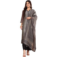 Varanga Women Chanderi Silk Geometric Printed Kurta Paired With Bottom And Dupatta