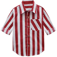 A.T.U.N. (All Things Uber Nice) A.T.U.N. Boys Shirt_Bsht Rdw Stp_6-7Y_Red-White2
