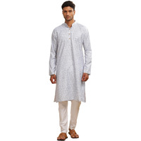 Be Active Men's Cotton Regular Kurta (C-599-2_Blue