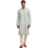 Be Active Men's Printed Black Kurta Set || Men Kurta Pajama || Men Kurta Pajama Set || Kurta Pajama For Men (C-Rf0048 Set 1 M)